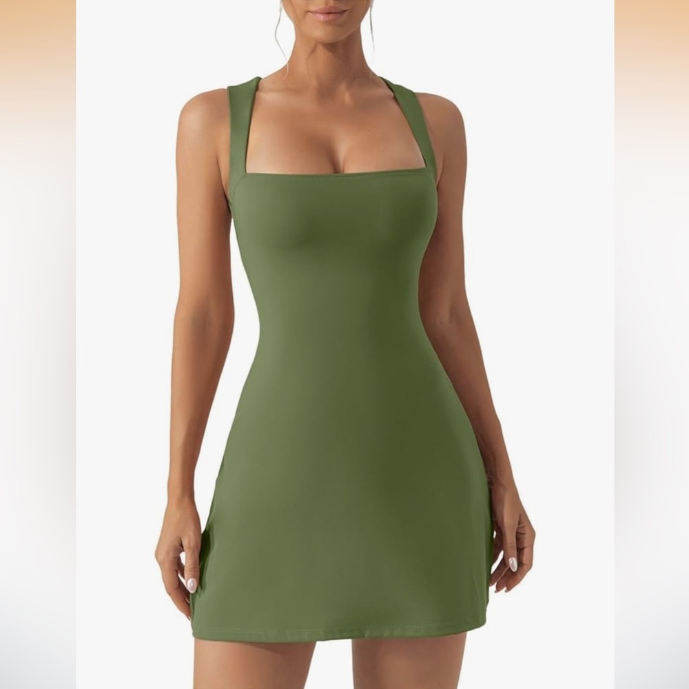 Chic Olive Green Bodycon Dress